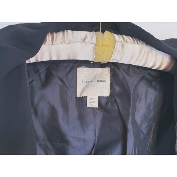 Urban Outfitters Silence + Noise Open Front Lined Blazer Small Career Academia - Picture 4 of 8